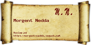 Morgent Nedda névjegykártya